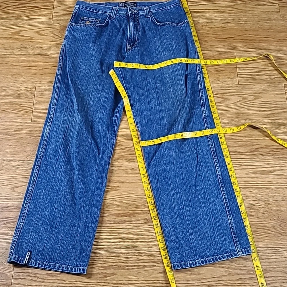 ROCAWEAR Y2K VINTAGE 1999 MEN'S WIDE LEG STRAIGHT 34x30 LIKE NEW  FEEL JEAN